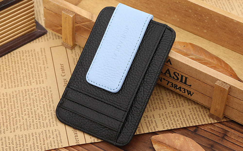 Black Money Holders Ivoiregion - jinbaolai leather money clip and card holder for men blue and black