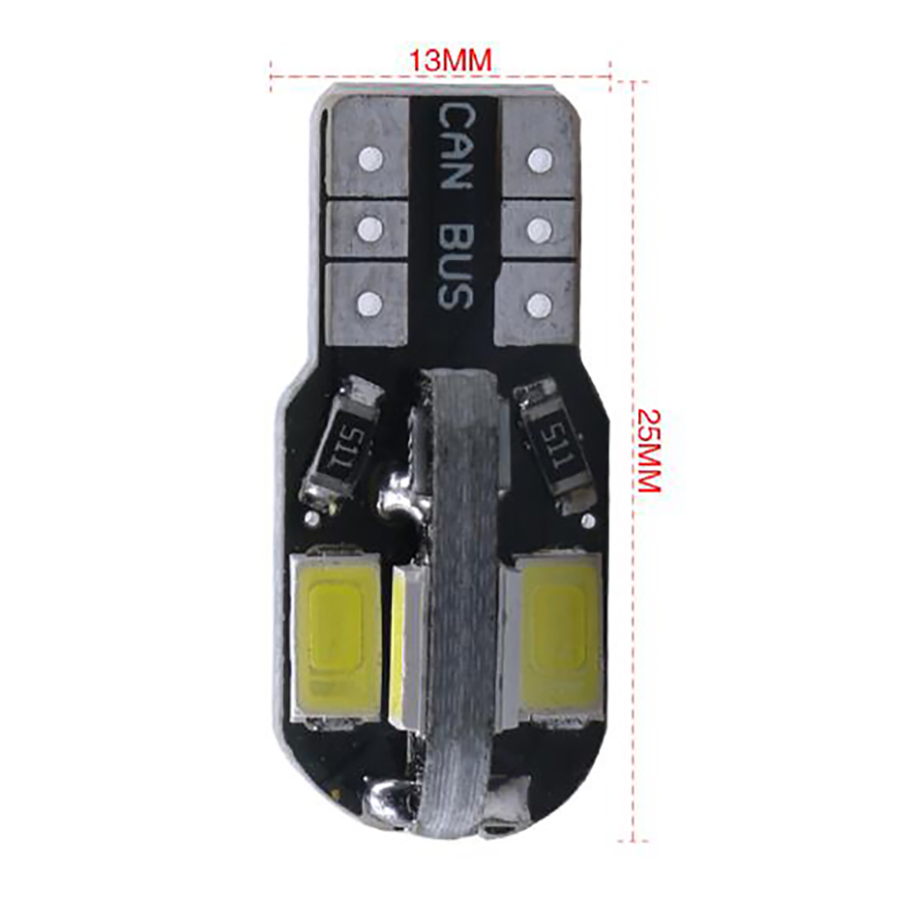 10PCS T10 W5W 158 194 LED Side Marker Light T10 CAN-bus LED Bulb 5630 8SMD LED T10 LED License Plate Light