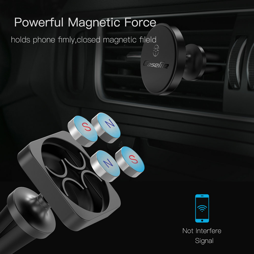 Magnetic Phone Holder, CaseMe 360 Degree Rotatable Car Air Vent Phone Holder, Magnetic Car Mounts, Phone Mount