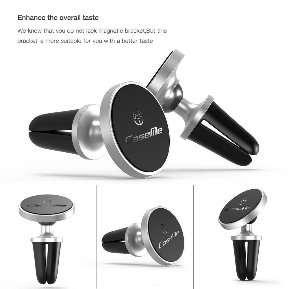 Magnetic Phone Holder, CaseMe 360 Degree Rotatable Car Air Vent Phone Holder, Magnetic Car Mounts, Phone Mount