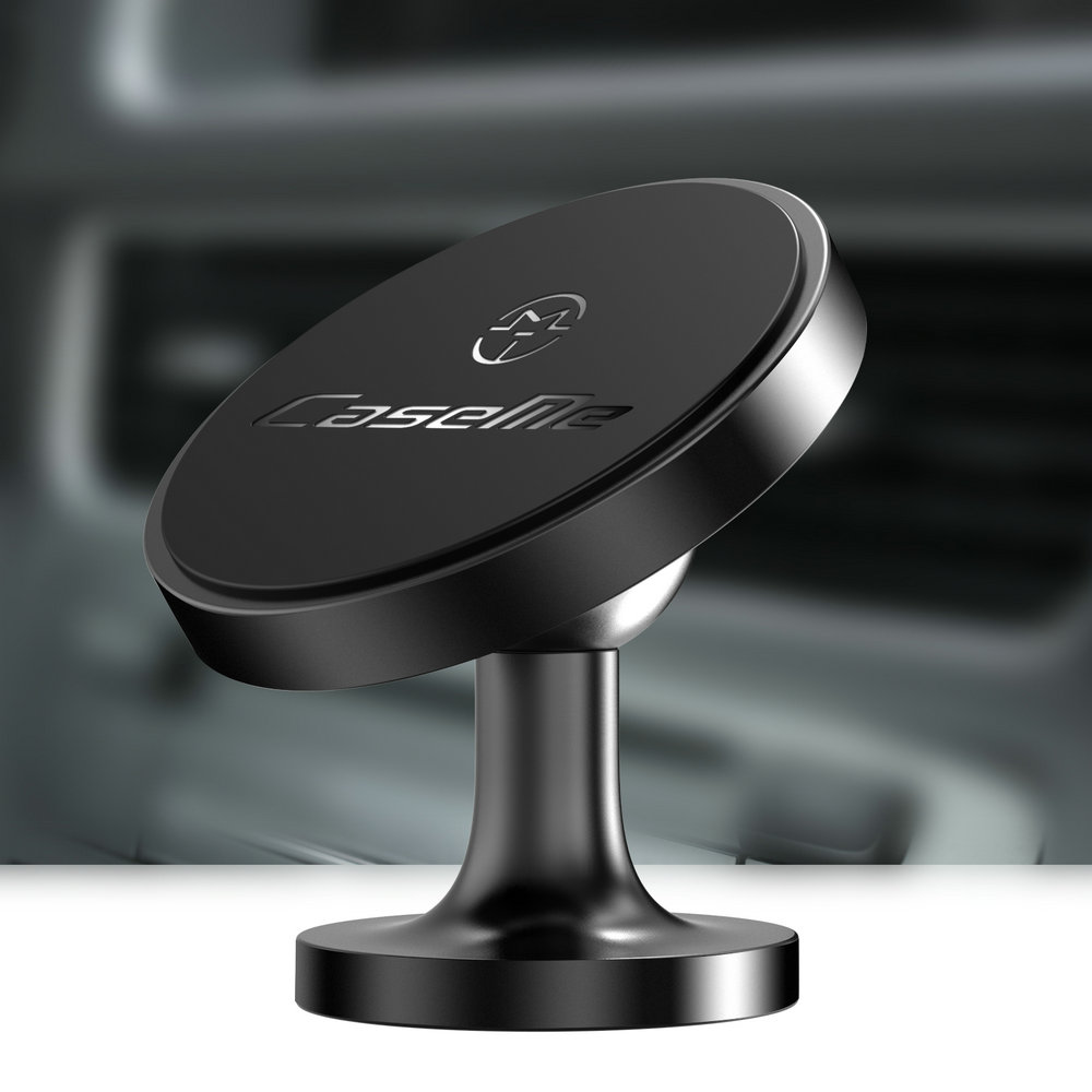 CaseMe Adjustable 360 Degree Rotation Universal Strong Magnetic Round Car Holder For Mobile Phones