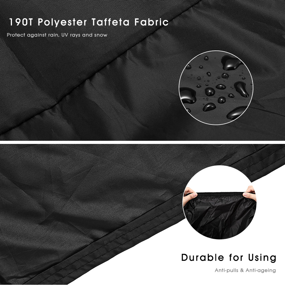 LEISE OUTDOOR 190T Polyester Taffeta Waterproof Sun Snow Motorcycle Cover 