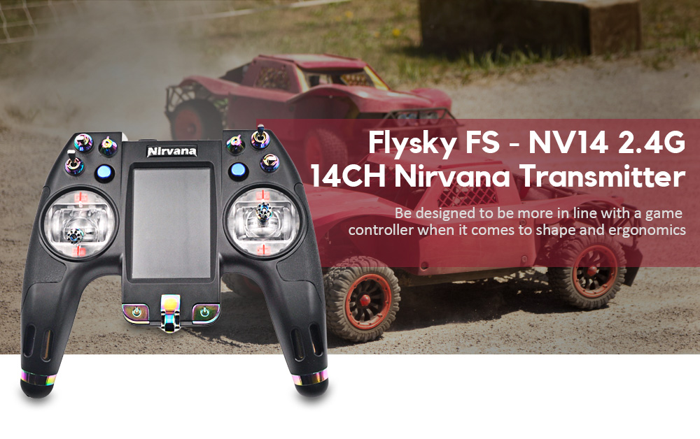 Flysky FS - NV14 2.4G 14CH Nirvana Transmitter with iA8X Receiver