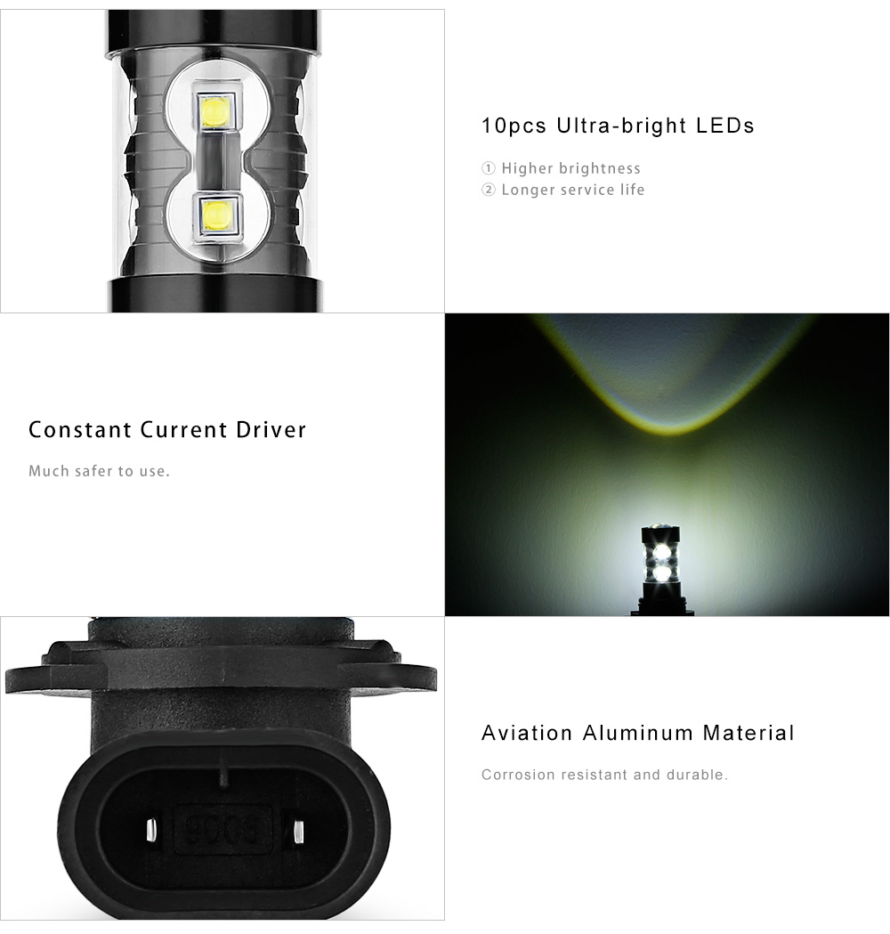 9005 Universal Auto LED Fog Lamp Bulb