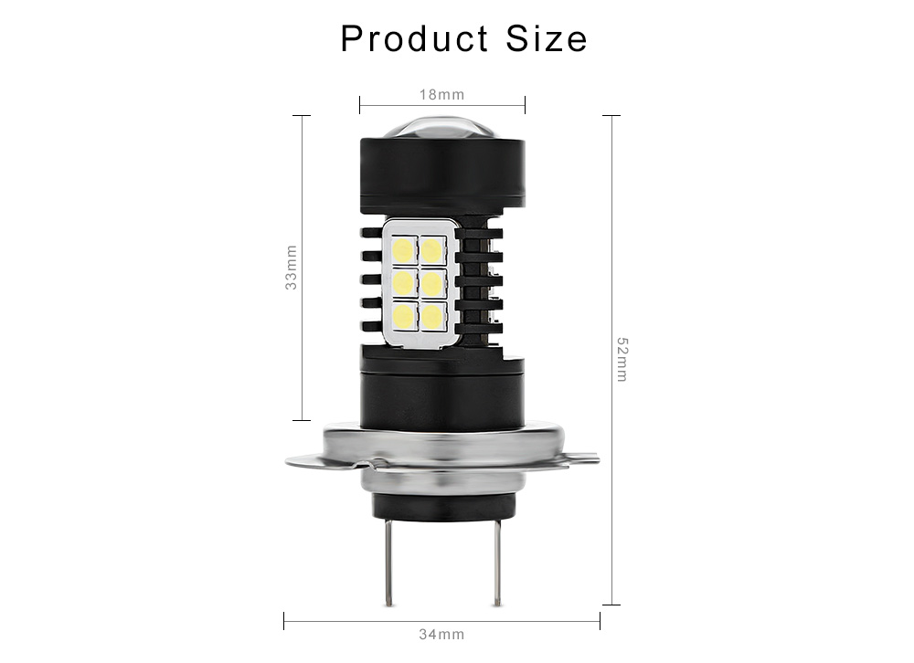 H7 Universal Fog Lamp Auto LED Bulb for Car 