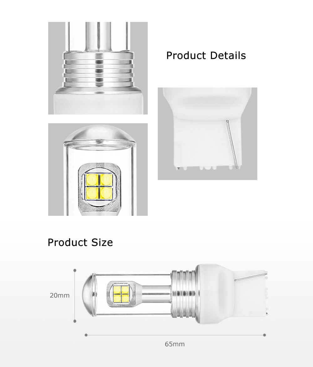 7440 Cornering Lamp Auto LED Bulb Single-filament 8W for A18 Series Car 