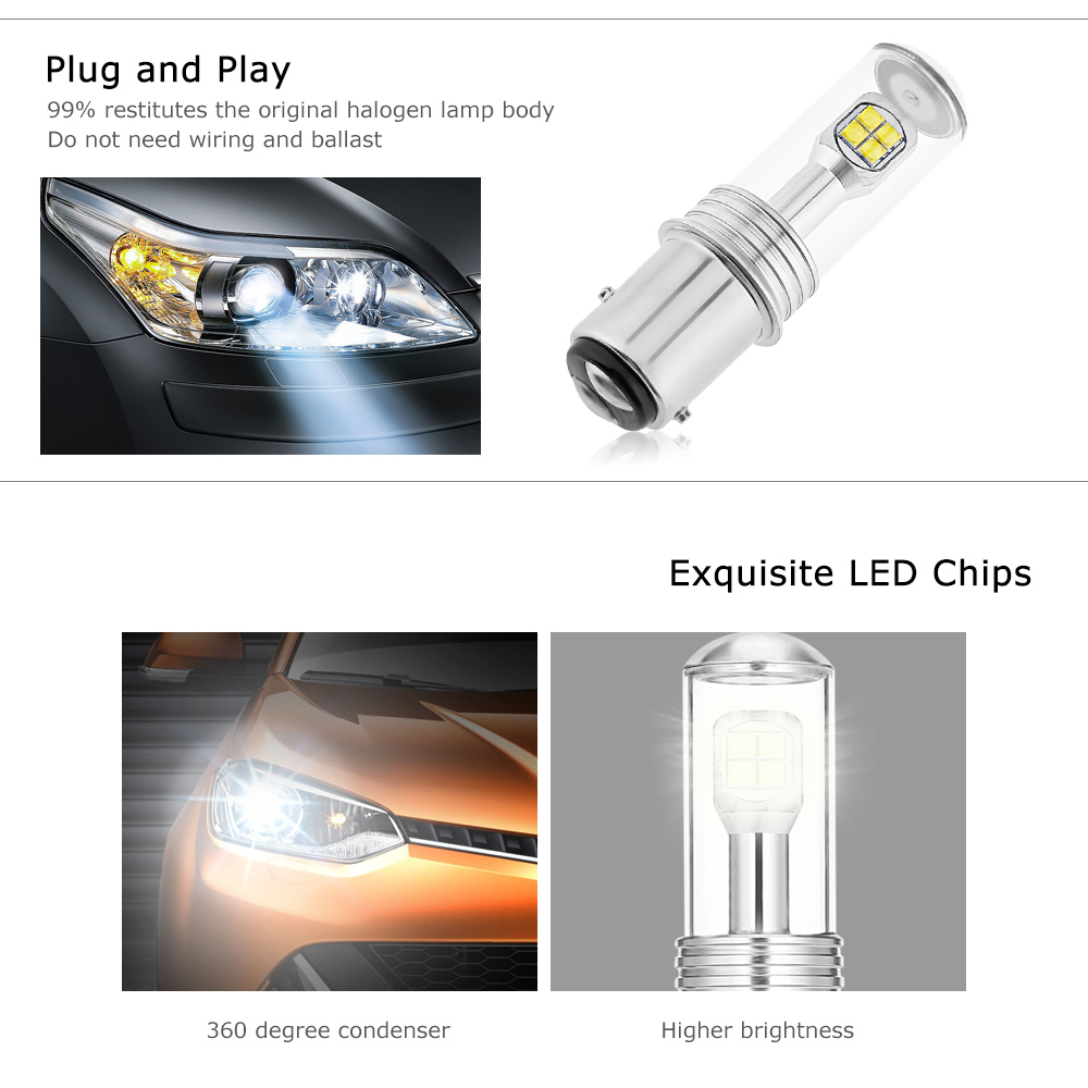 1157 Brake Lamp 8W Auto LED Bulb for A18 Series Car