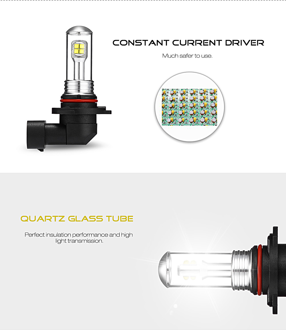 9005 Fog Lamp 40W High Power Automobile LED Bulb for A18 Series Car 