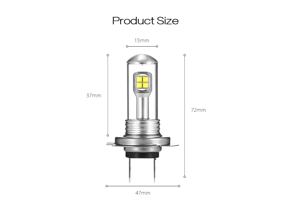 H4 Fog Lamp 40W High Power Auto Car LED Bulb for A18 Series Car 