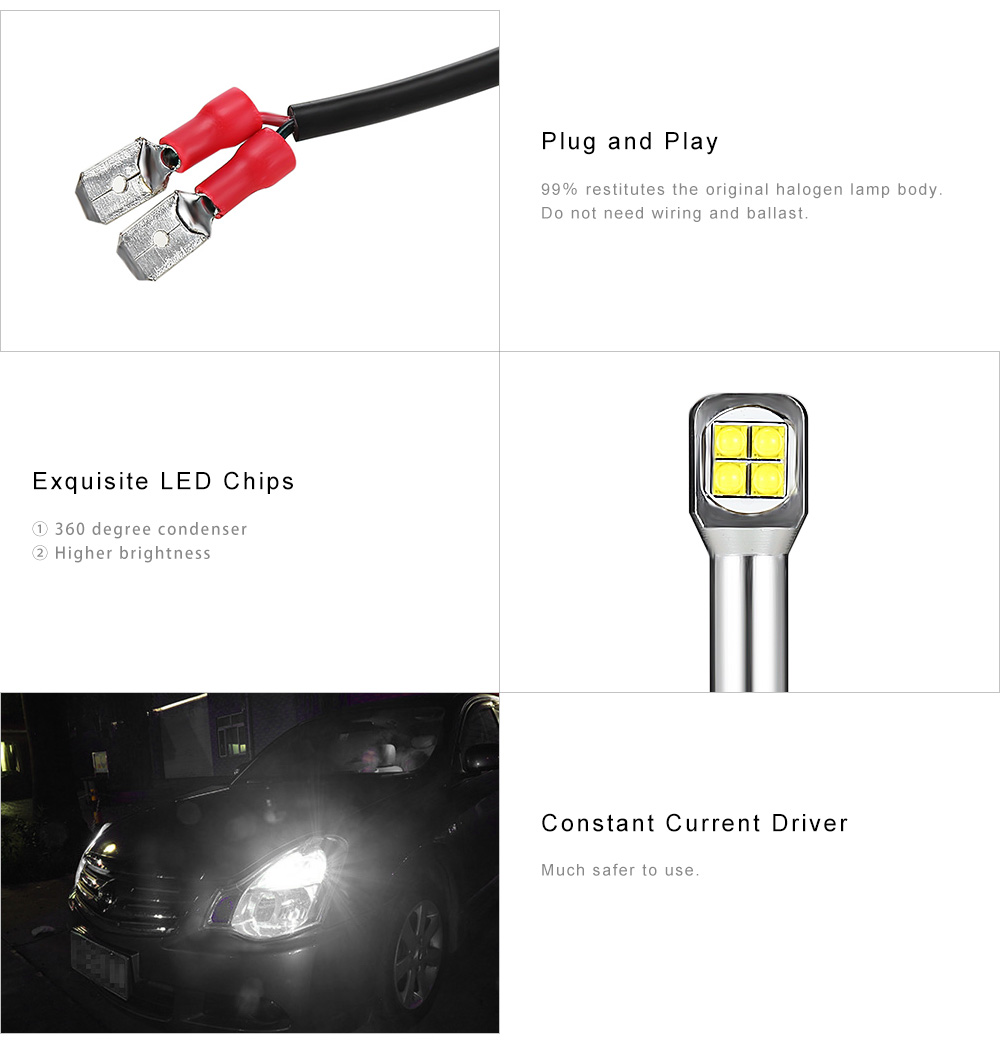 H3 Fog Lamp 40W High Power Auto Car LED Bulb for A18 Series Car