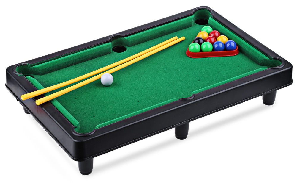 MINI BILLIARD BALL SNOOKER POOL TABLE TOP GAME SET ENTERTAINMENT PROPS ...