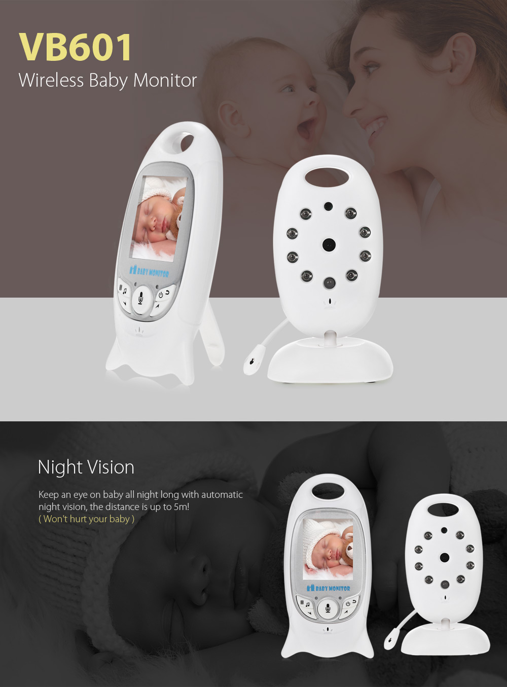 Baby monitor vb601 подключить к телефону