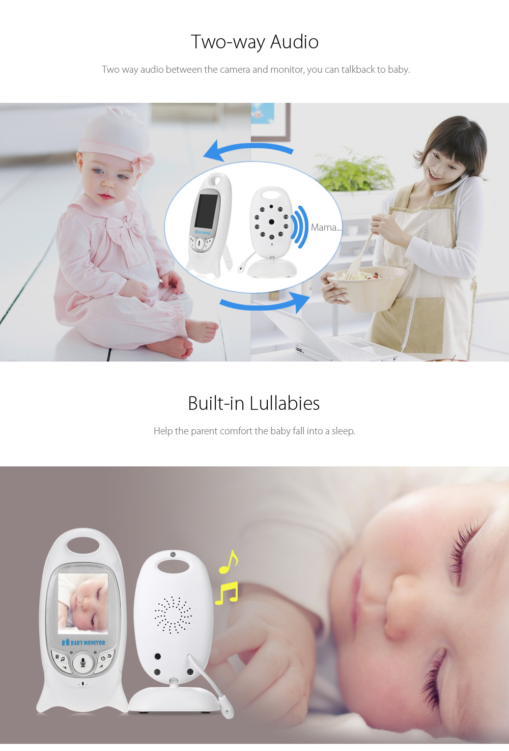 Baby monitor vb601 подключить к телефону