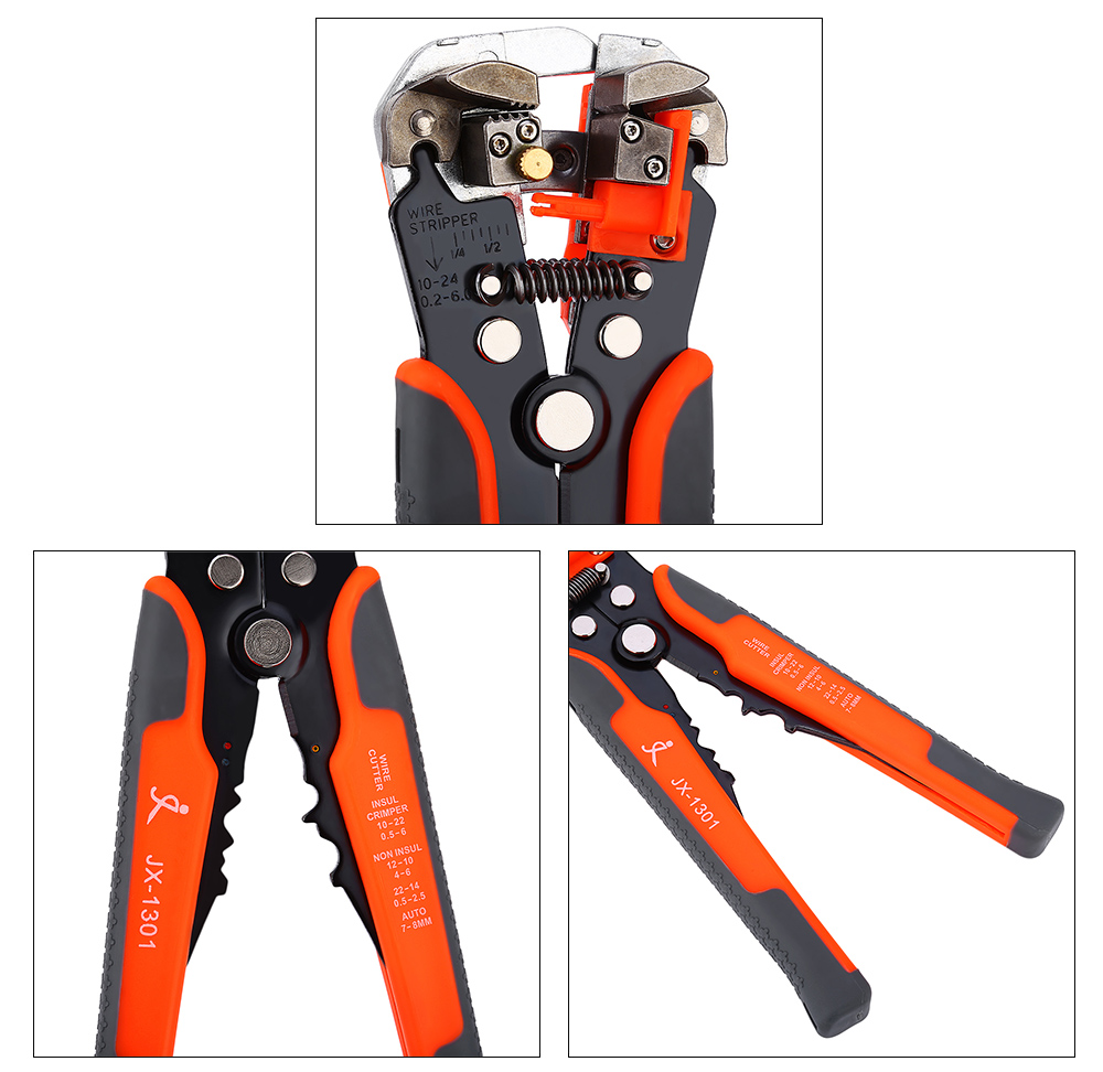 JX 1301 Multi-function Ratchet Wheel Save Effort Crimping Press Plier