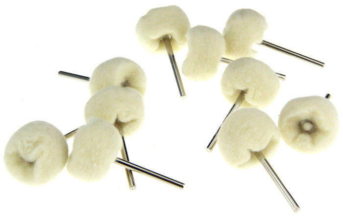 10PCS Wool Finishing Ball Brush Buffing Polishing Rotary Tool