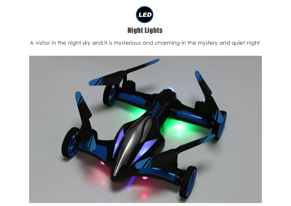 JJRC H23 2.4G RC Quadcopter Land / Sky 2 in 1 6 Axis Gyro UFO Headless Mode / One Key Return Feature