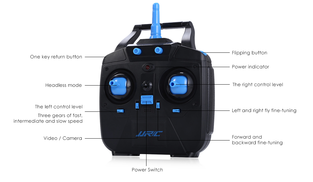 JJRC H23 2.4G RC Quadcopter Land / Sky 2 in 1 6 Axis Gyro UFO Headless Mode / One Key Return Feature