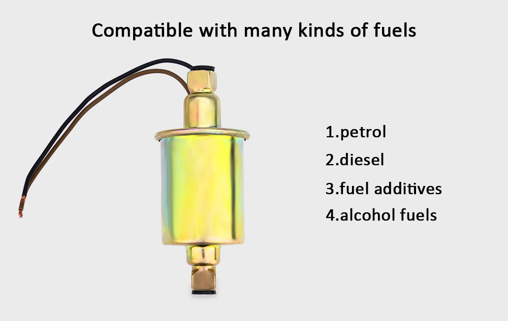 Universal Automotive 12V Low Pressure Electric Fuel Pump Gas Diesel