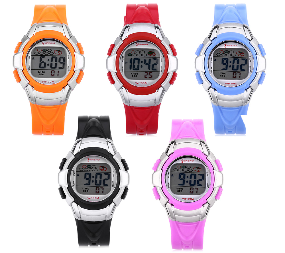 Blue digital wrist watch stock photo. Image of hours, second - 2961176