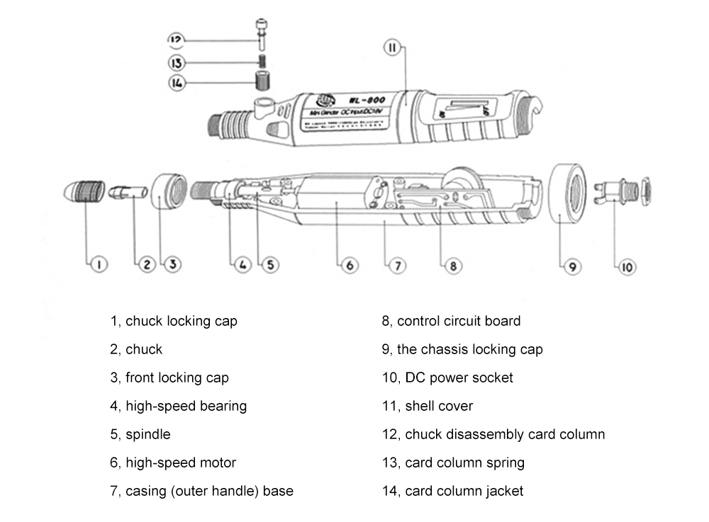 WLXY P - 800 80 in 1 Multi-functional Mini Electric Drill Polish Grinder Tool