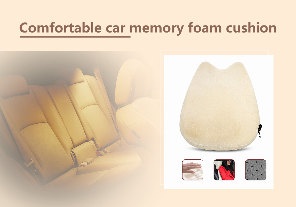 Weiketaimei Comfortable Vehicle Memory Foam Waist Back Cushion