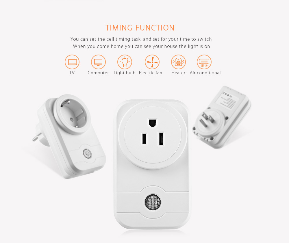 LINGAN SWA1 Wireless Remote Control Smart Socket Home Supply