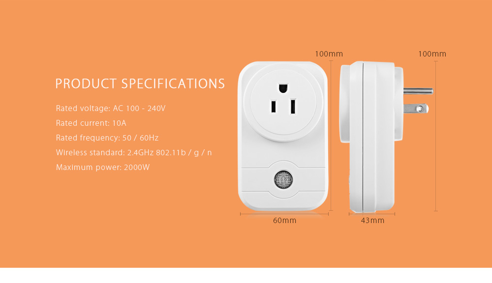 LINGAN SWA1 Wireless Remote Control Smart Socket Home Supply