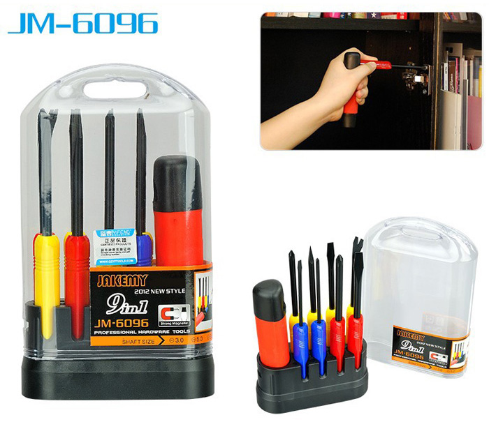 JAKEMY JM-6096 9 in 1 Screwdriver Set Disassembled Tool