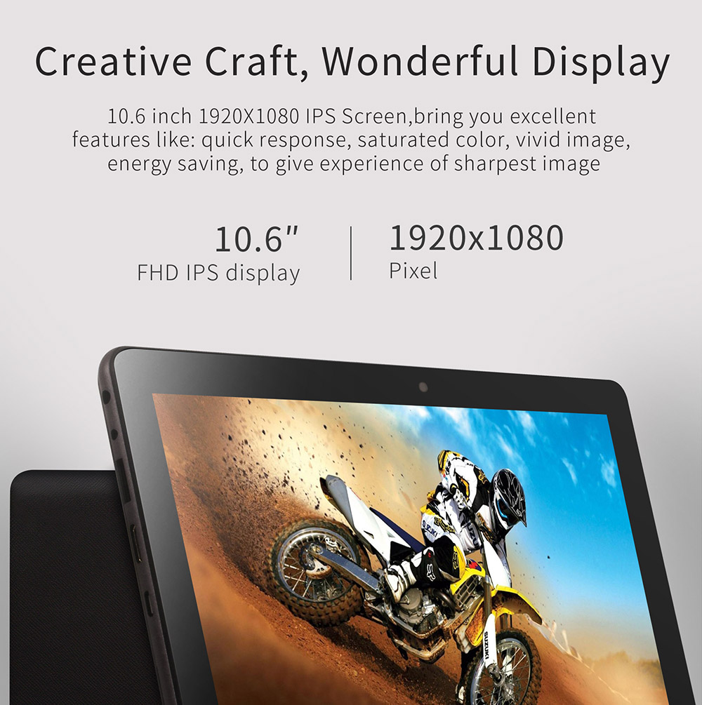 Jumper EZpad 4S Pro Tablet PC 10.6 inch Windows 10 English Version Intel Cherry Trail X5-Z8350 Quad Core 1.44GHz 4GB RAM 64GB ROM HDMI Bluetooth 4.0