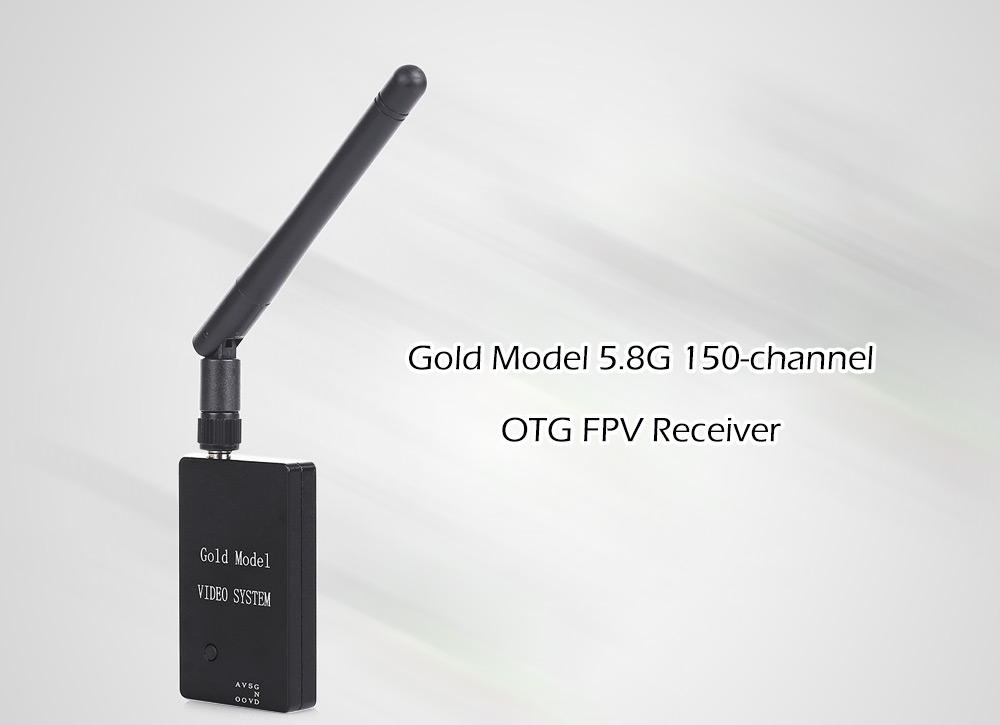 Gold Model 5.8G 150CH OTG FPV Receiver Engine with Signal Strength OSD for Smartphone Tablet