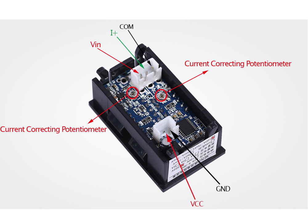 LED VA Two In One Digital Measuring Instrument 100A DC 200V Multimeter