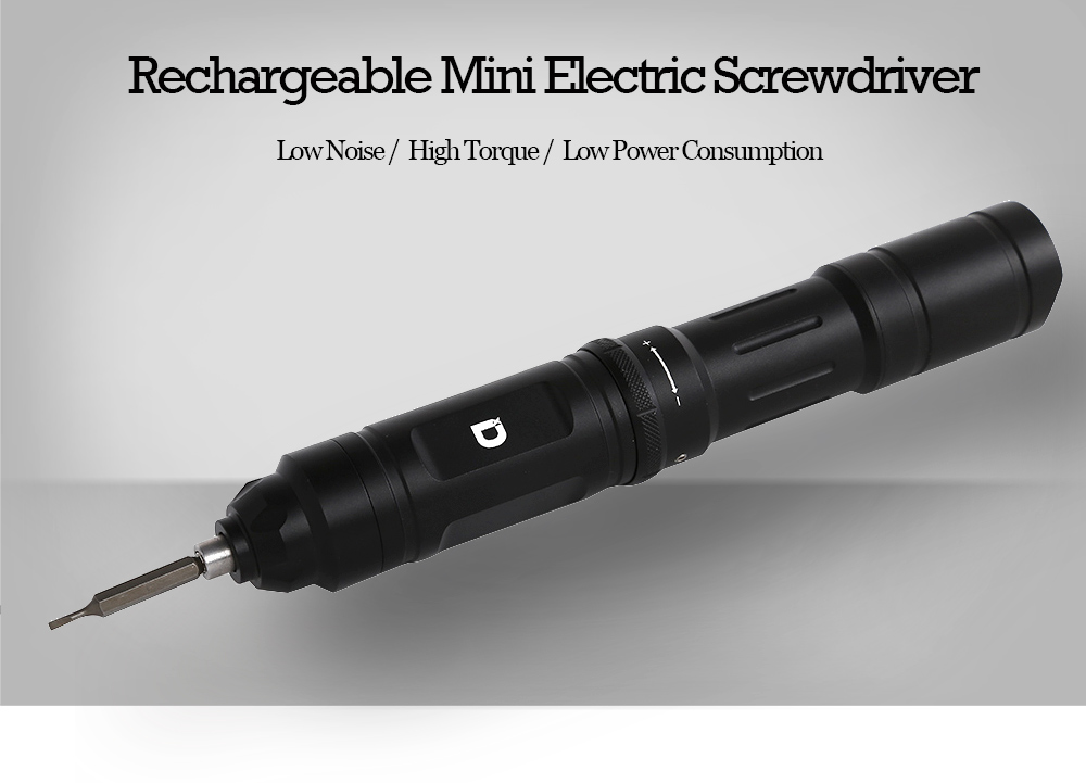 X 1 Rechargeable Low Noise Aviation Aluminium Mini Electric Screwdriver