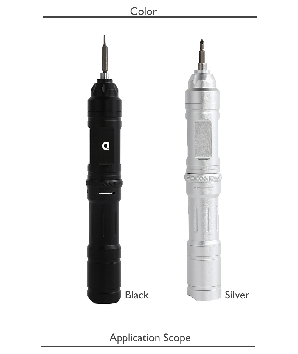 X 1 Rechargeable Low Noise Aviation Aluminium Mini Electric Screwdriver