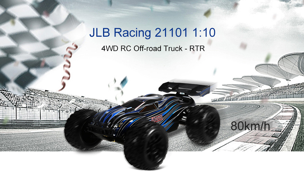 JLB Racing 21101 1:10 4WD RC Brushless Off-road Truck RTR 80km/h / 3670 2500KV Brushless Motor / Wheelie Function