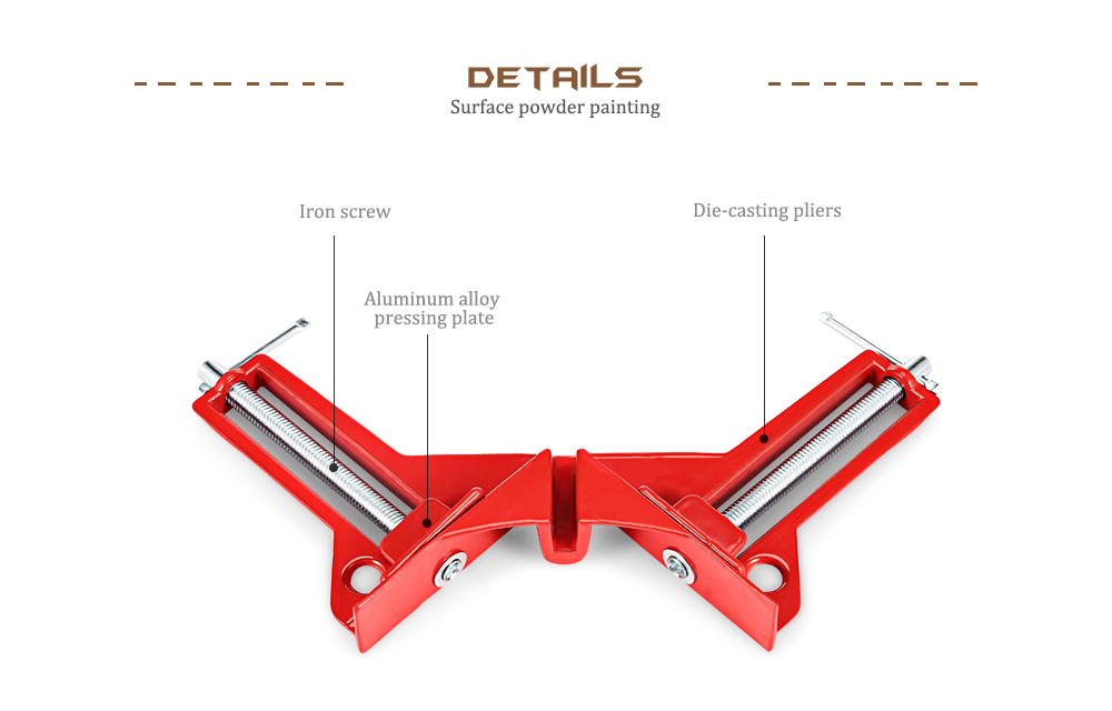 Reinforced 90 Degree Right Angle Clamp