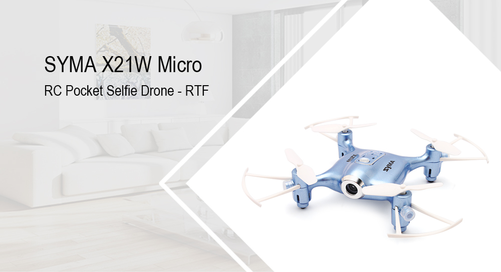 SYMA X21W Micro RC Quadcopter RTF WiFi FPV 0.3MP Camera / Altitude Hold / 3D Flip