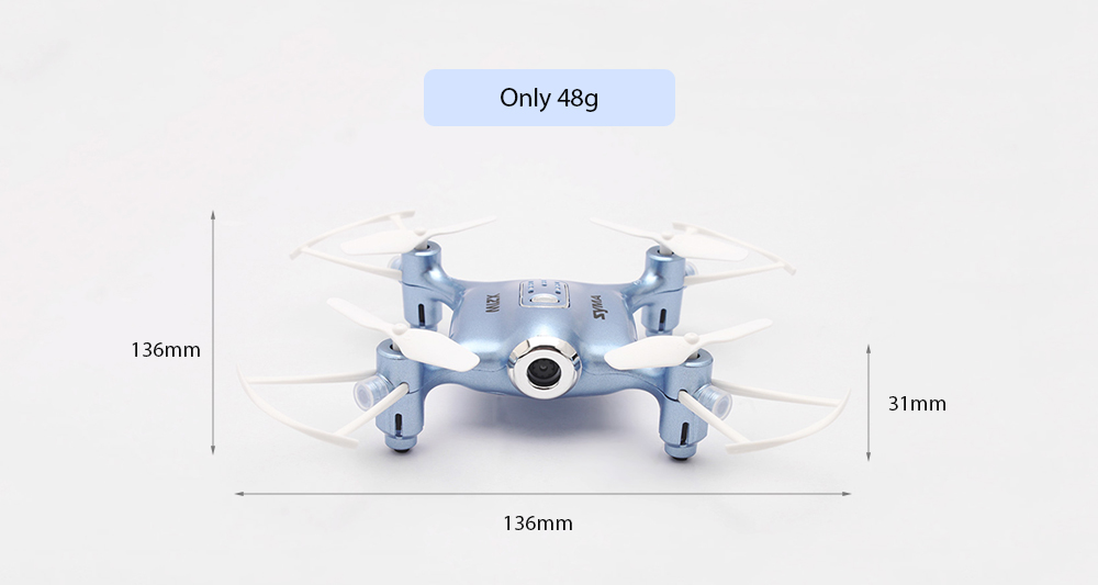 SYMA X21W Micro RC Quadcopter RTF WiFi FPV 0.3MP Camera / Altitude Hold / 3D Flip